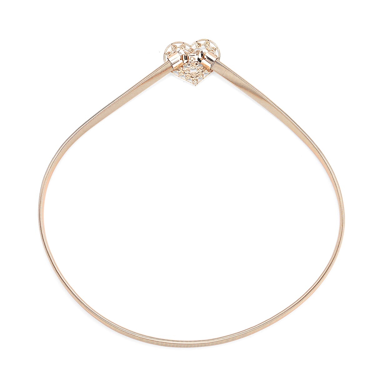 Tamsy Set of 2 Heart Shape Charm Belt - Gold image number 4