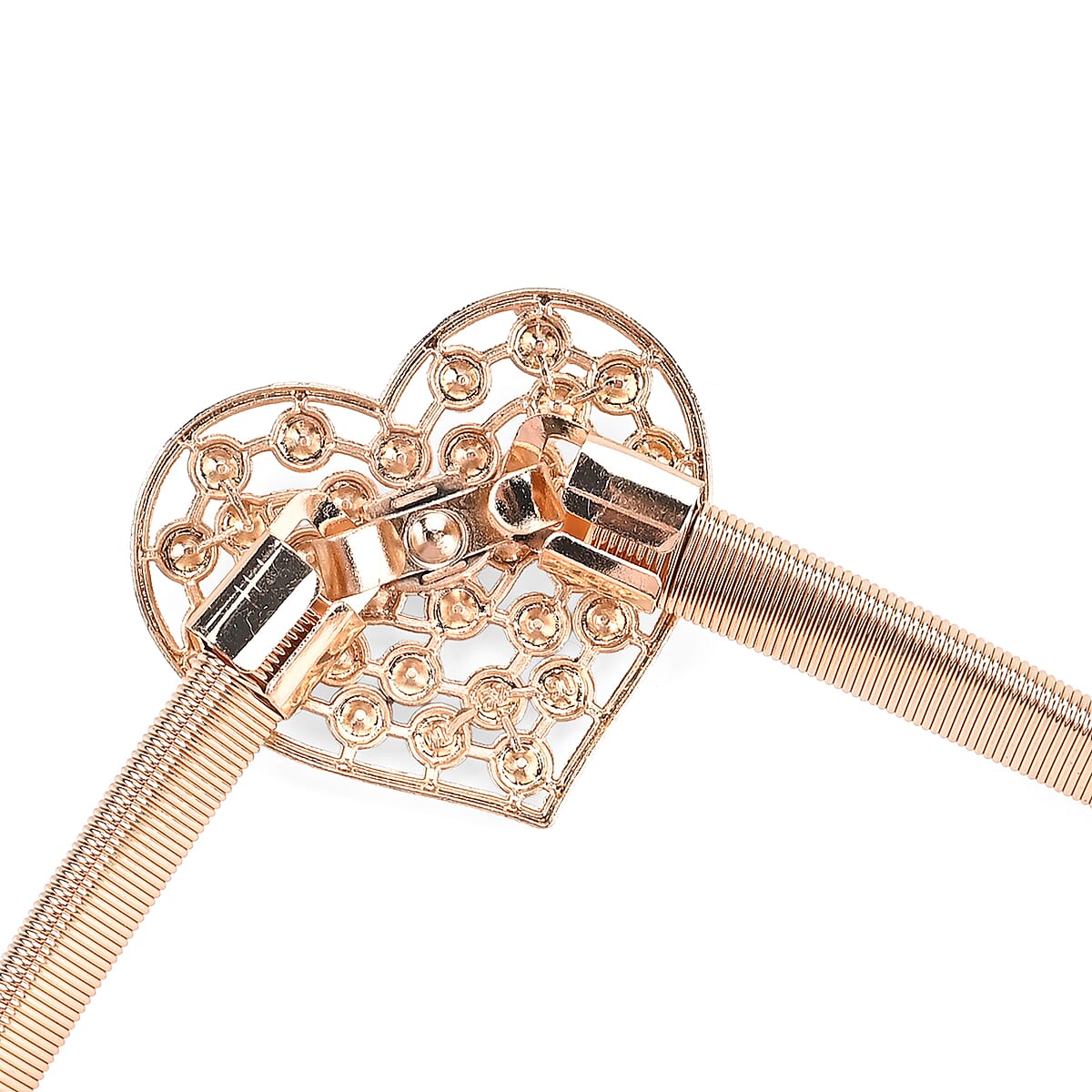 Tamsy Set of 2 Heart Shape Charm Belt - Gold image number 5