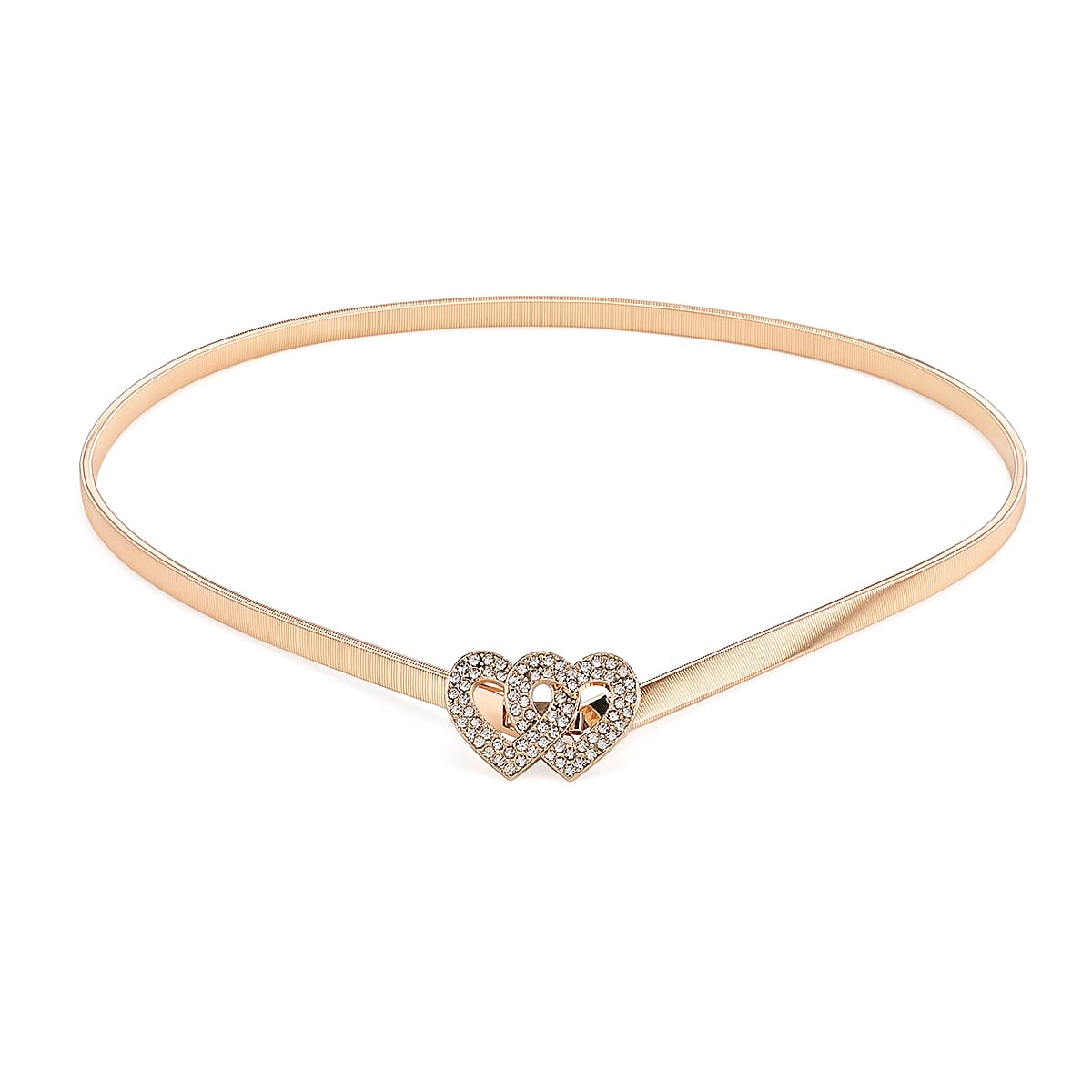 Tamsy Set of 2 Heart Shape Charm Belt - Gold image number 6