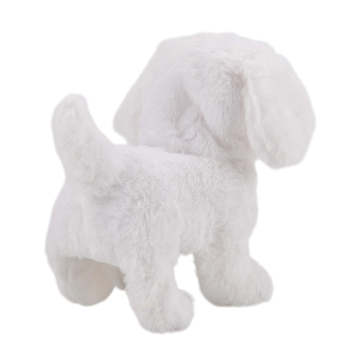 Livmore White Walking Plush Dog Toy (2xAA Battery Not Included) image number 3