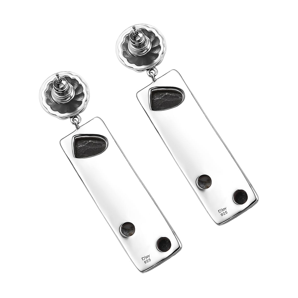 D'Joy Artisan Crafted White Buffalo 4.50 ctw Earrings in Sterling Silver