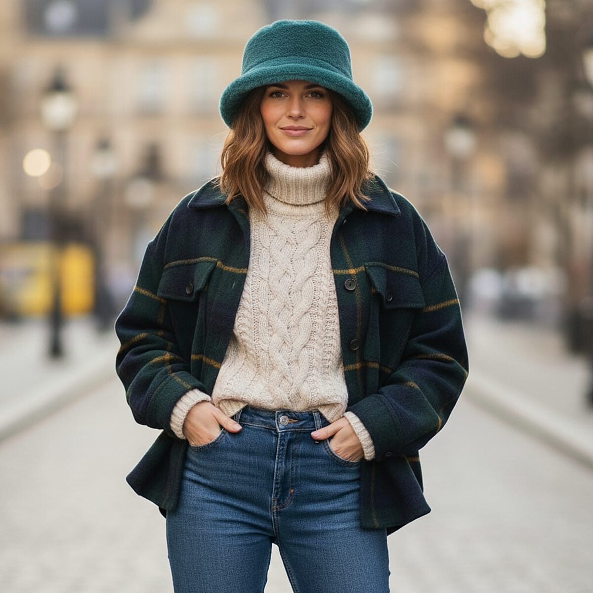 Tamsy Blue Faux Mint Hat (22.8-23.6) image number 1