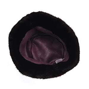 Tamsy Deep Maroon Faux Mint Hat (22.8-23.6)