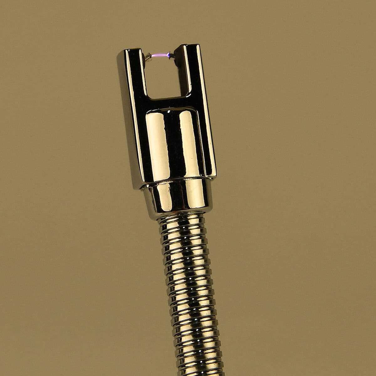 Livmore Rechargeable Flameless Stainless Steel Electric Lighter - Silver image number 1