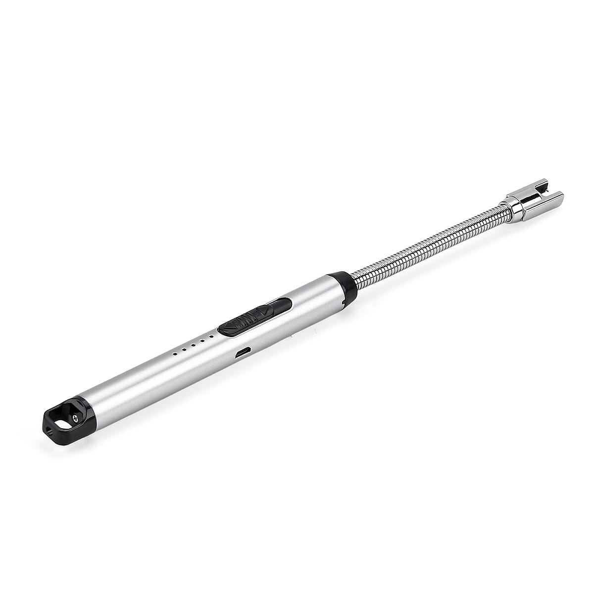 Livmore Rechargeable Flameless Stainless Steel Electric Lighter - Silver image number 5