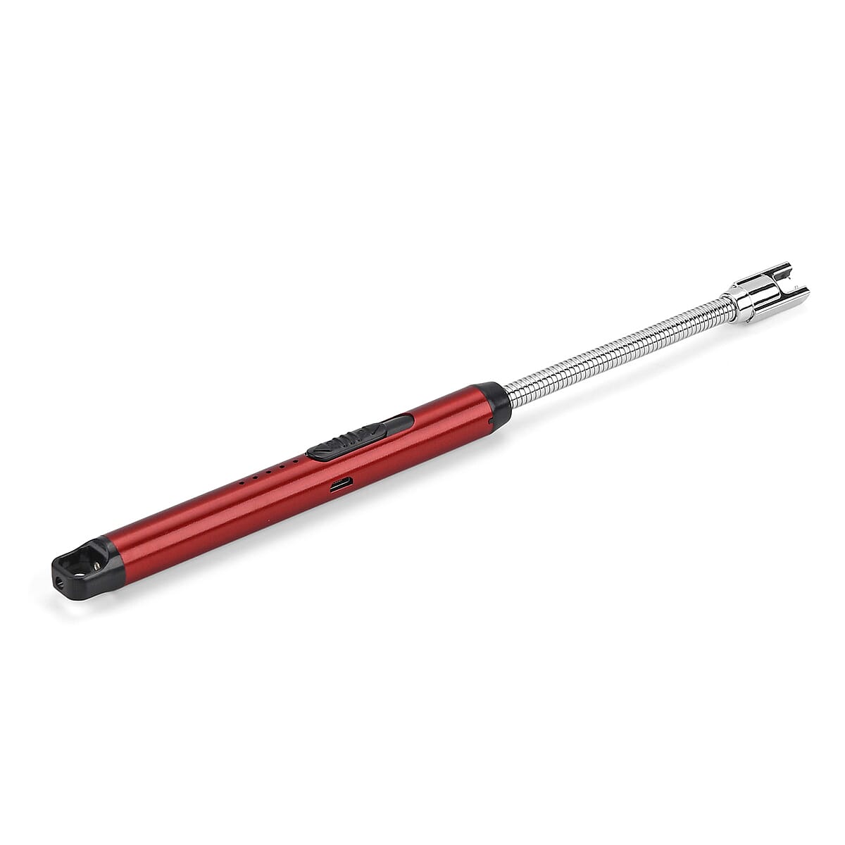 Livmore Rechargeable Flameless Stainless Steel Electric Lighter - Red image number 5