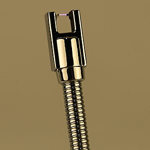 Livmore Rechargeable Flameless Stainless Steel Electric Lighter - Black