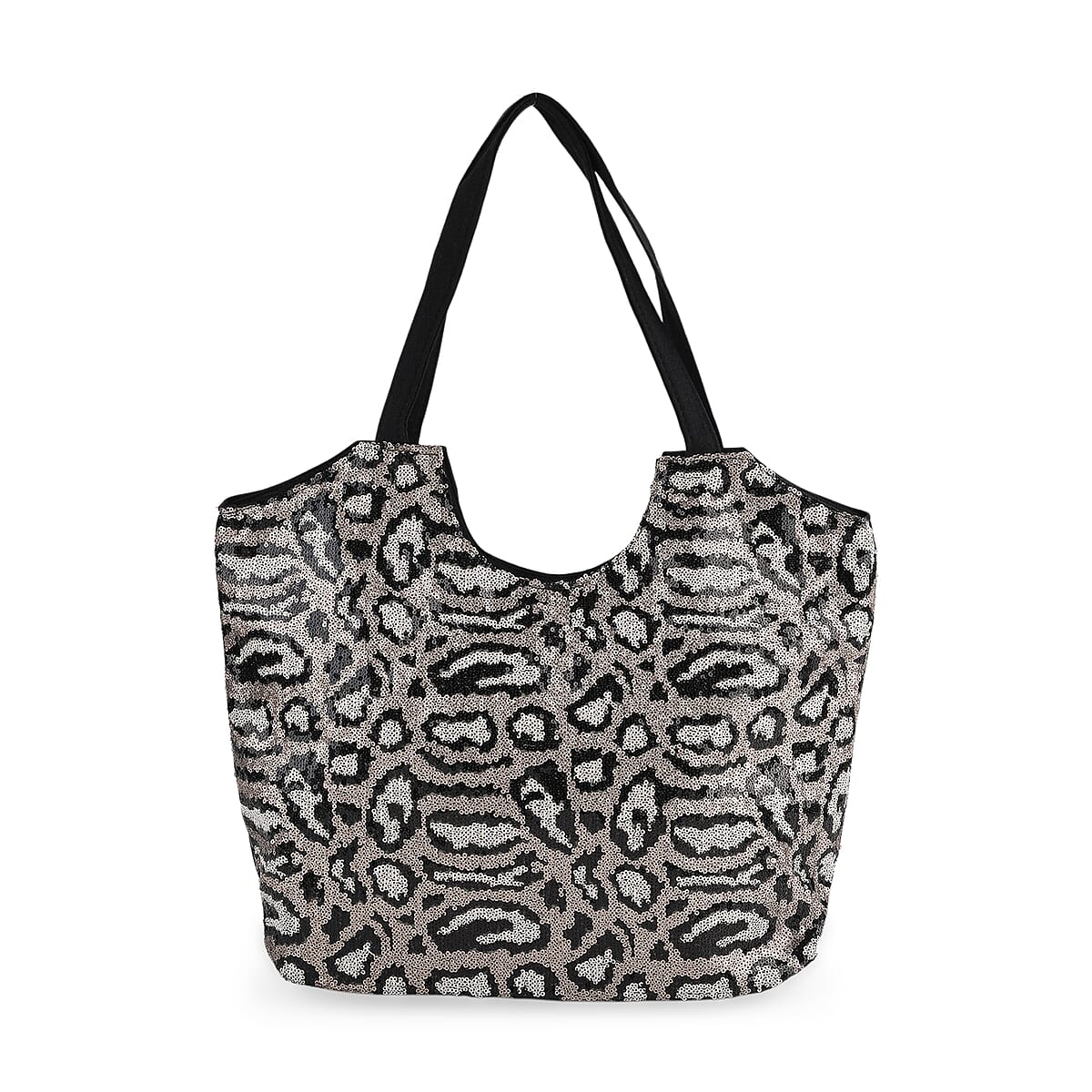 Tamsy Leopard Sequin Tote Bag image number 0