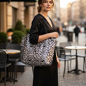 Tamsy Leopard Sequin Tote Bag