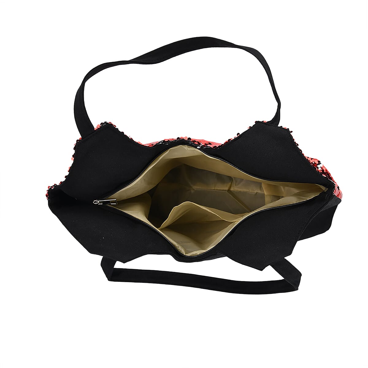 Tamsy Red Sequin Tote Bag image number 4