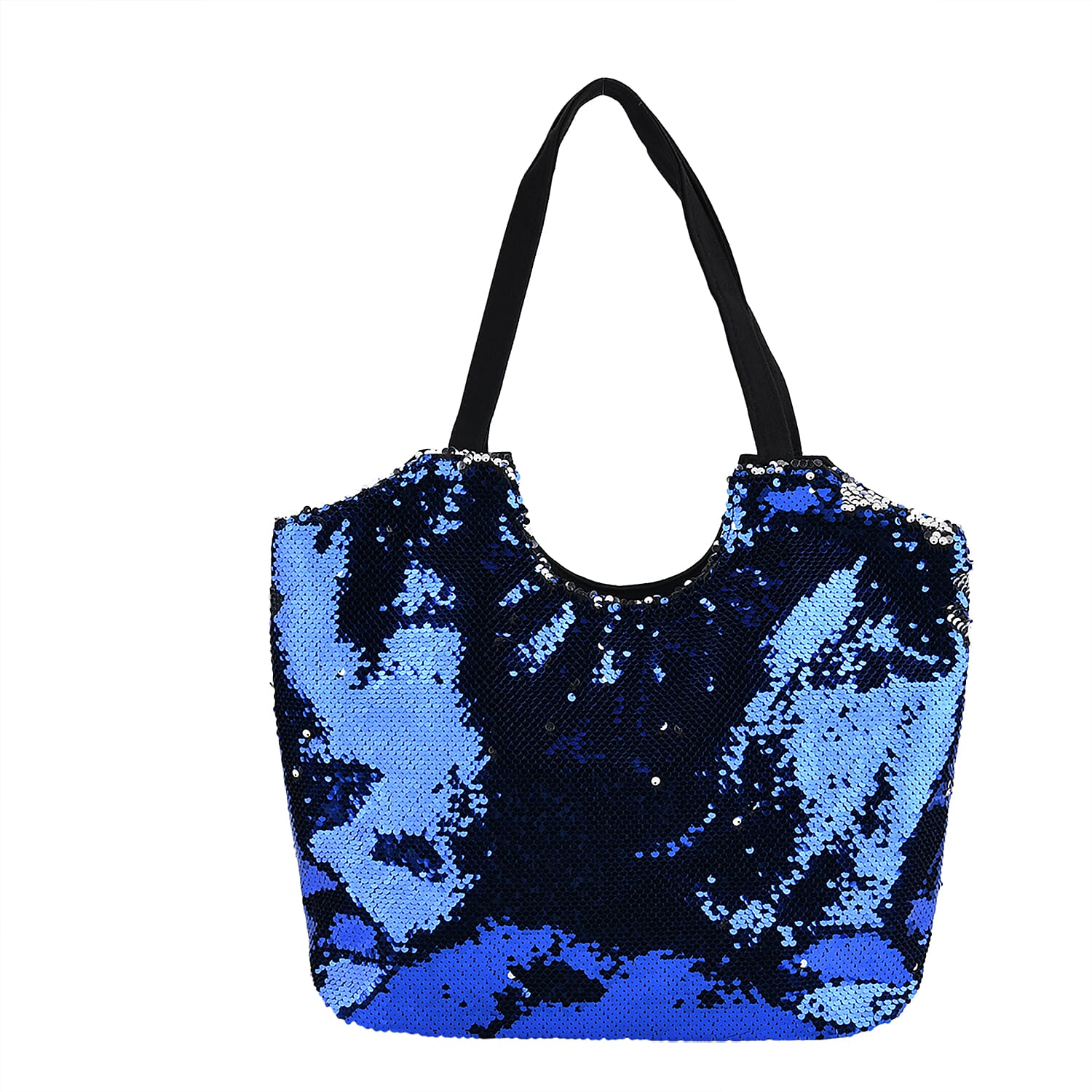Buy Tamsy Blue Sequin Tote Bag at ShopLC.