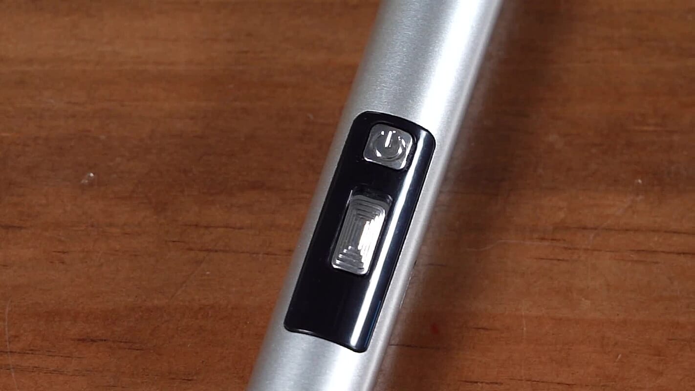 Livmore Rechargeable Flameless Stainless Steel Electric Lighter - Silver