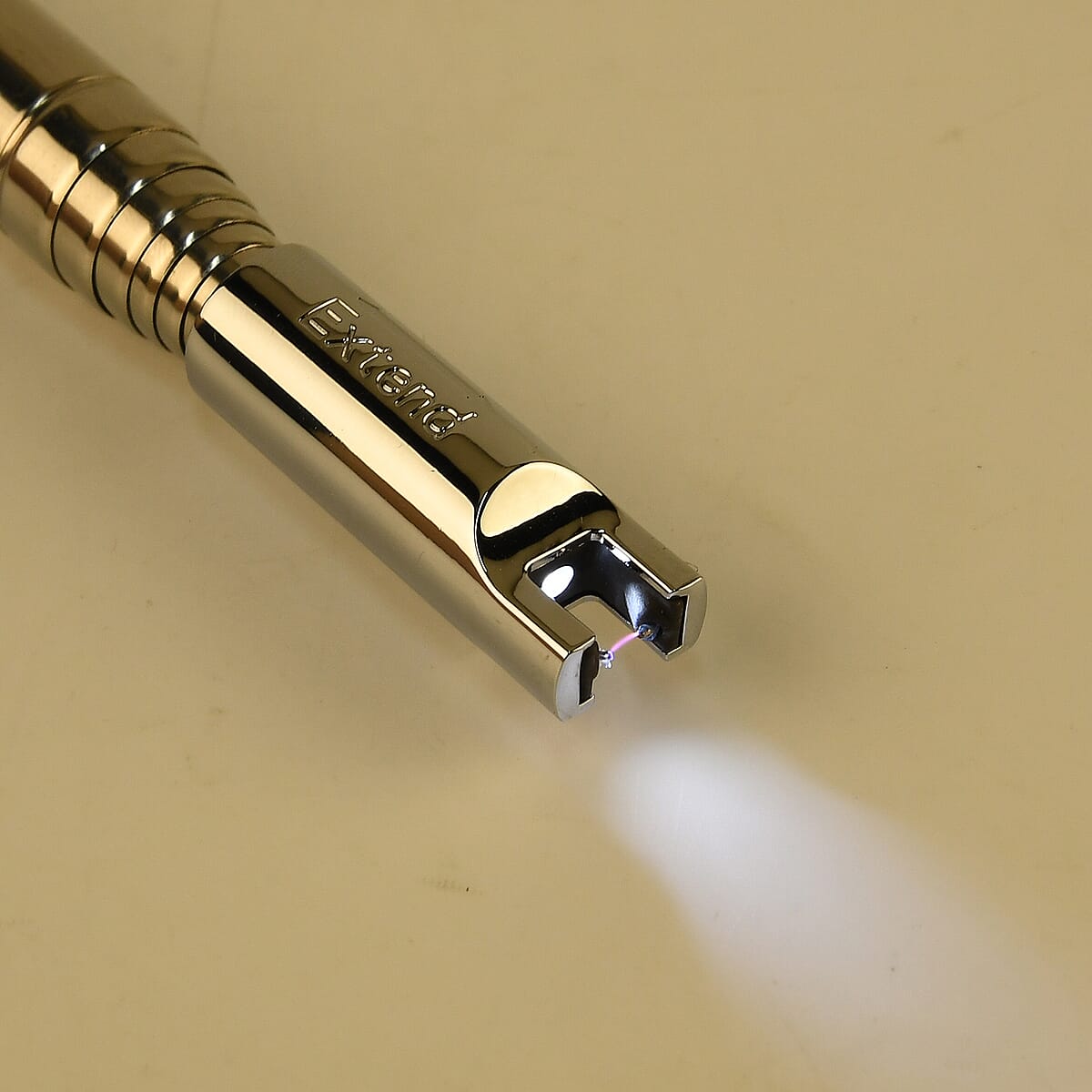 Livmore Rechargeable Flameless Stainless Steel Electric Lighter - Silver image number 1