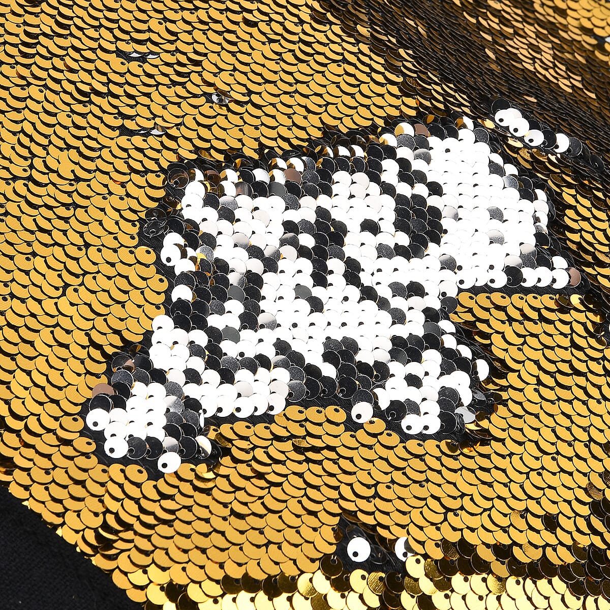 Tamsy Yellow Sequin Tote Bag image number 3