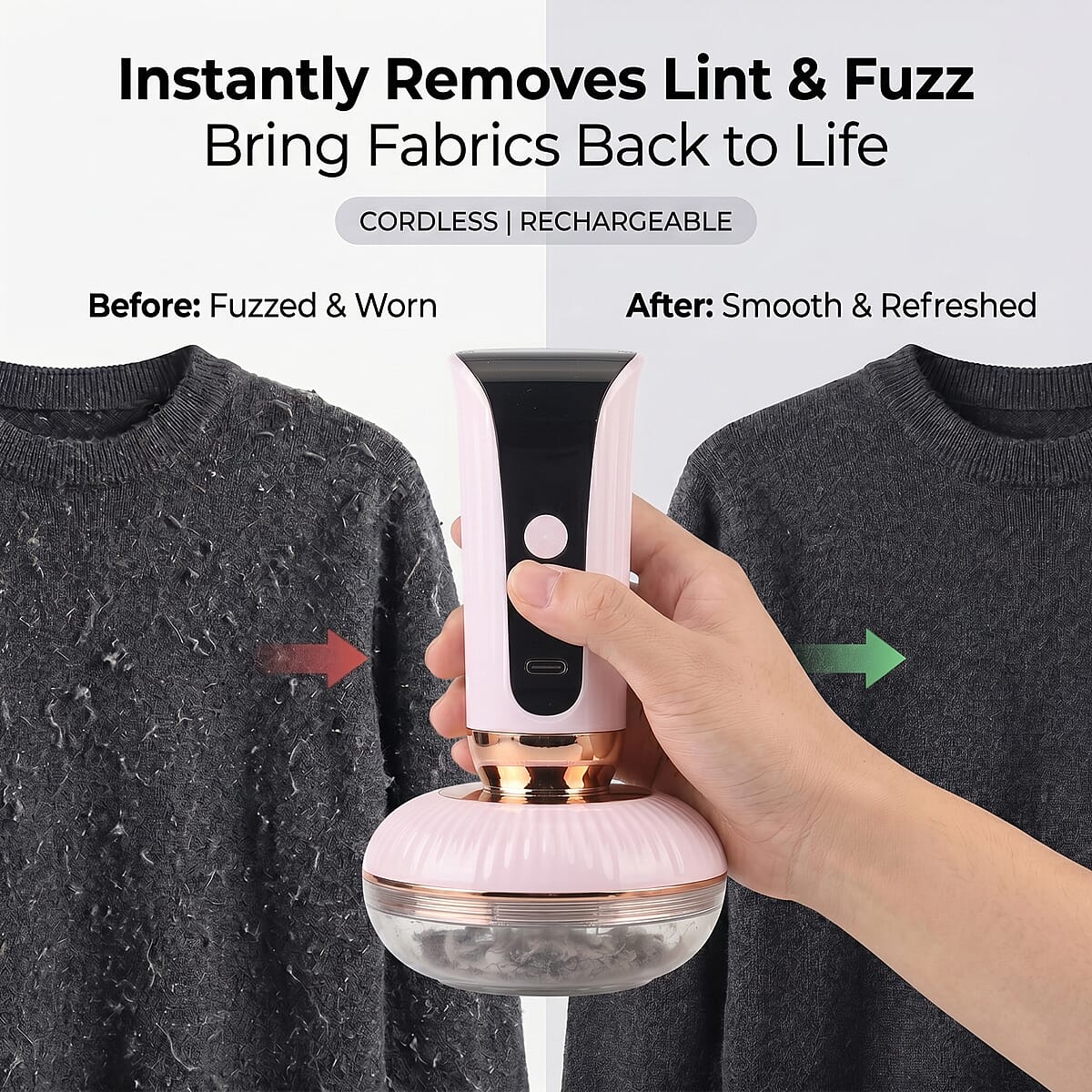 Livmore Pink Lint Remover image number 4
