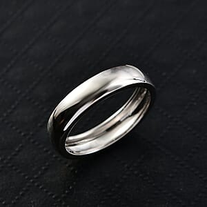 Band Ring in 950 Palladium (Size 5.5) 3.34 Grams
