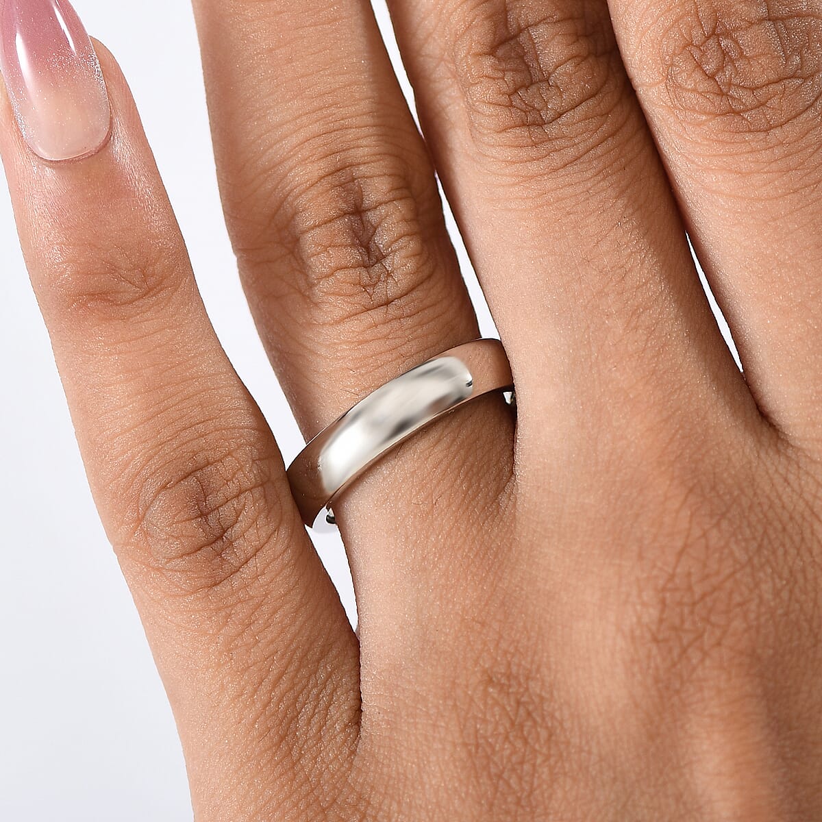 950 Palladium Band Ring (Size 6.0) 3.34 Grams image number 2