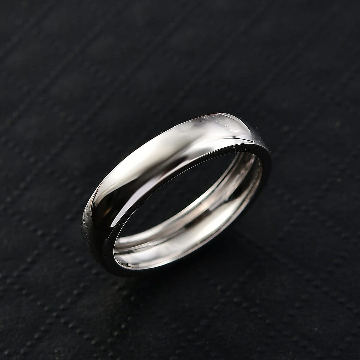 Band Ring in 950 Palladium (Size 6.5) 3.34 Grams image number 1