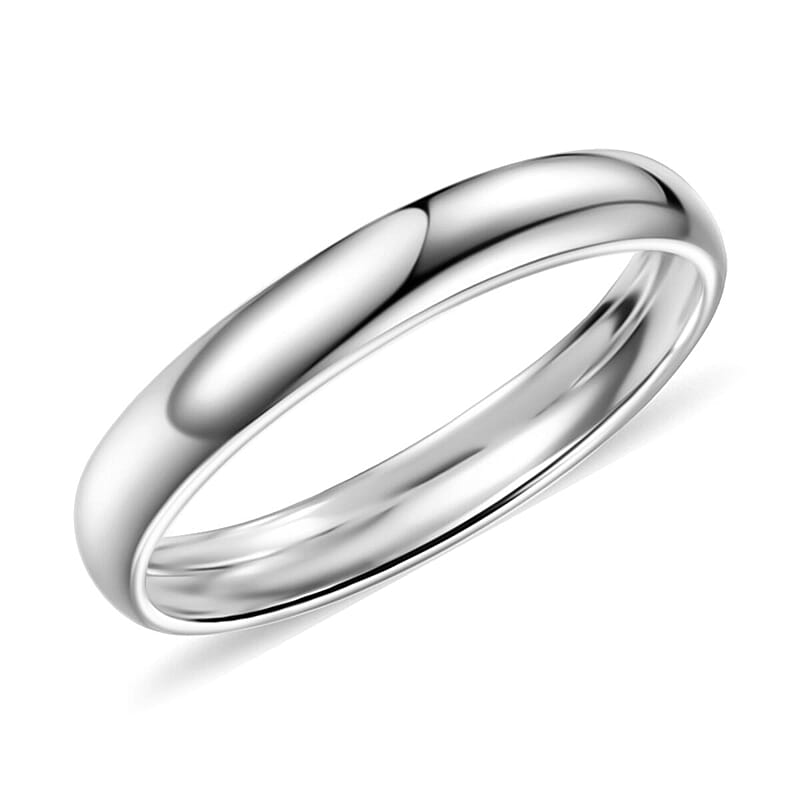 Band Ring in 950 Palladium (Size 9.5) 3.34 Grams