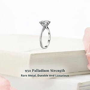 IGI Certified Luxuriant Lab Grown Diamond E-F VS 3.00 ctw Solitaire Ring in 950 Palladium (Size 6.0) (Del. in 12-15 Days)