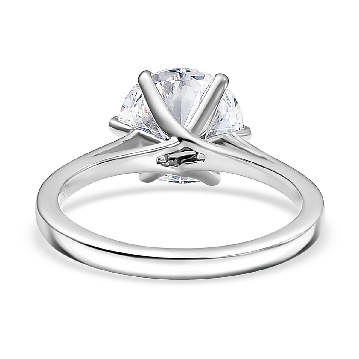 IGI Certified Luxuriant Lab Grown Diamond 3.02 ctw Solitaire Ring in 950 Palladium (Size 6.0) image number 4