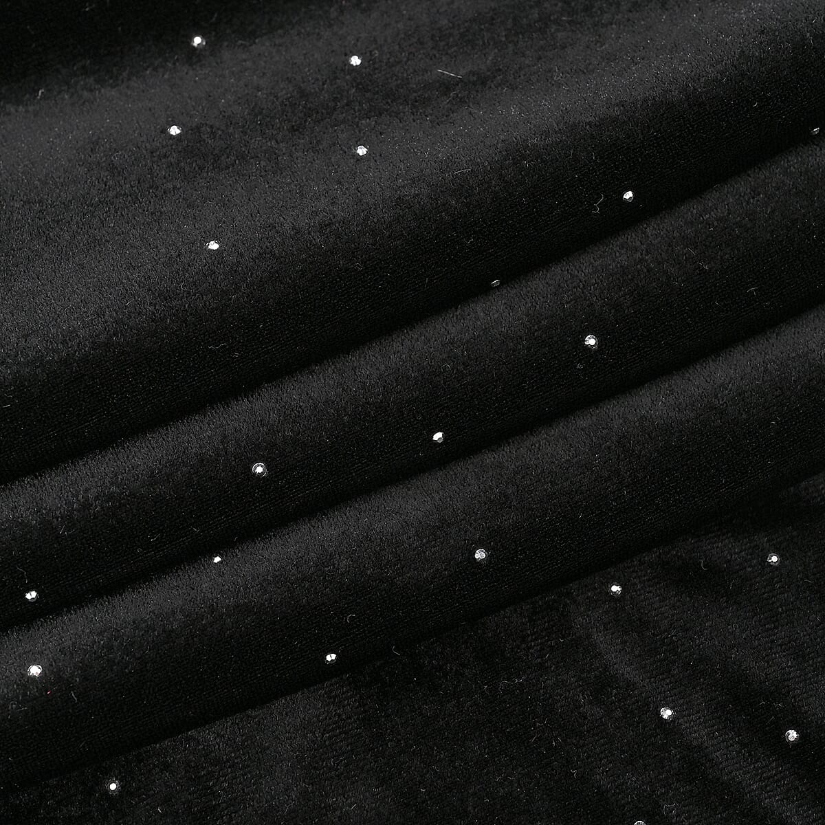 Tamsy Black Crystal Embellishments Glitter Long Pant - One Size Fits Most image number 3