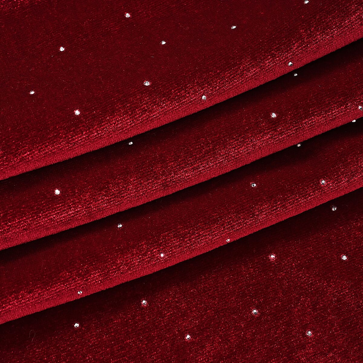 Tamsy Wine Crystal Embellishments Glitter Long Pant - One Size Fits Most image number 3