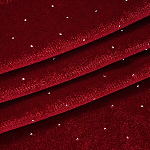 Tamsy Wine Crystal Embellishments Glitter Long Pant - One Size Fits Most