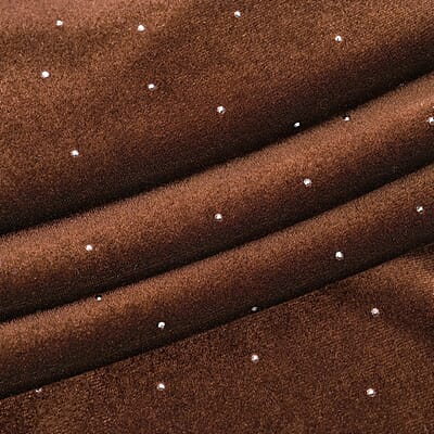 Tamsy Brown Crystal Embellishments Glitter Long Pant - One Size Fits Most