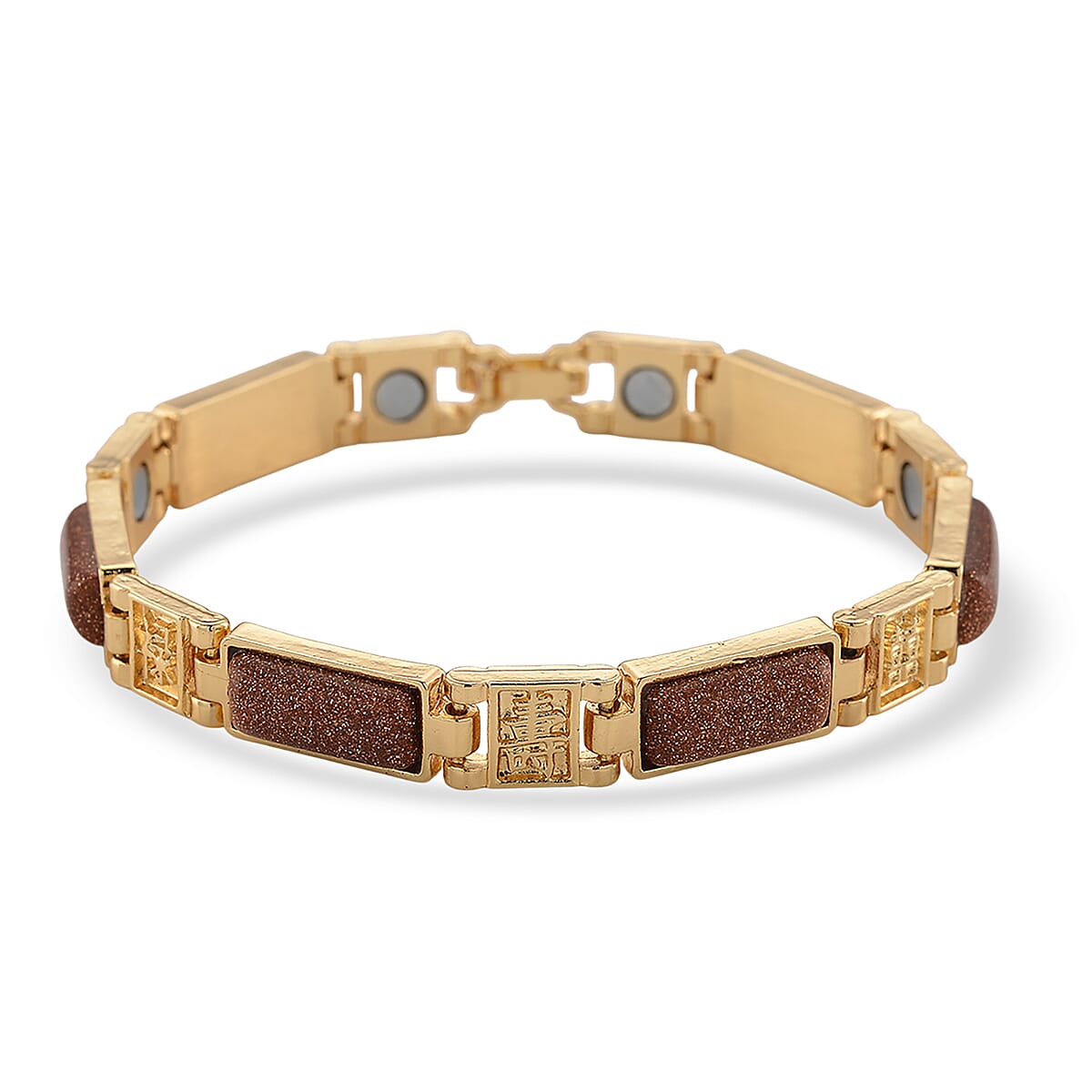 Gold Sandstone 16.00 ctw Bracelet in Goldtone (6.50 In) image number 0