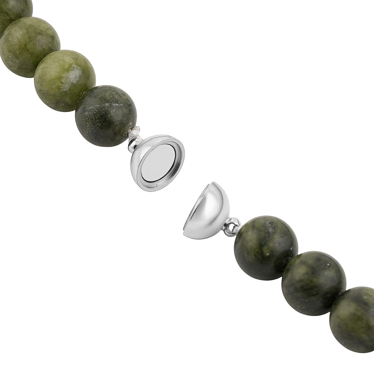 Connemara Marble with Multi Gemstone 340.00 ctw Seven Chakra Beaded Necklace in Stainless Steel 21 Inches image number 3