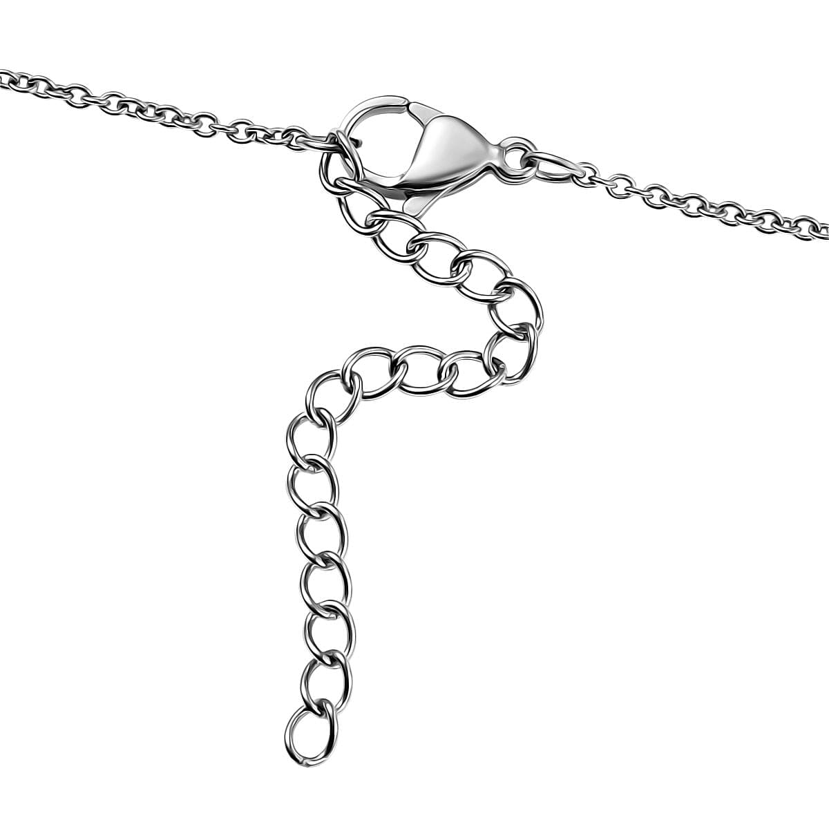 EverTrue Multi Gemstone 5.80 ctw XOXO Circle Necklace 18K YG Plated and Platinum Bond 18 Inches image number 4