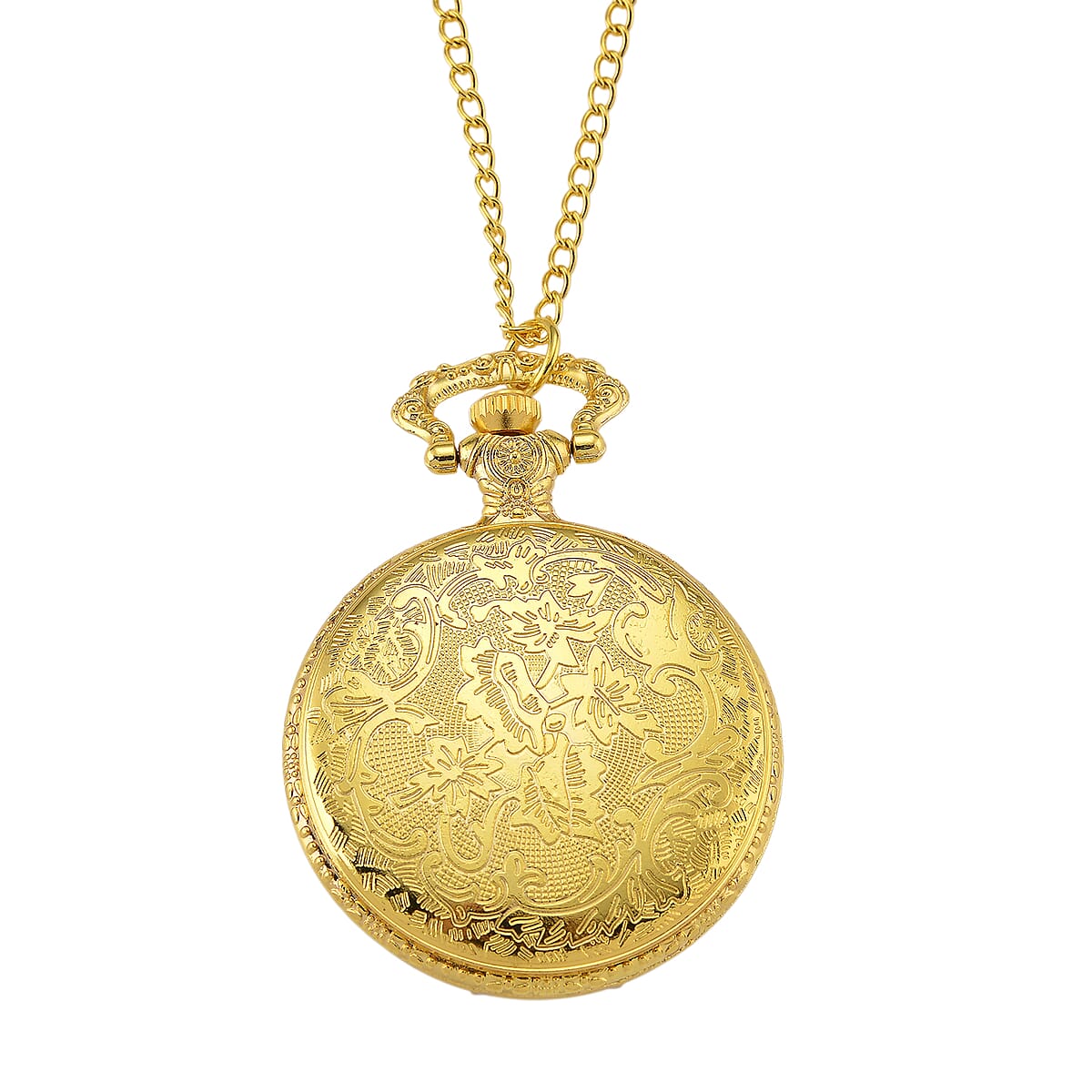 Strada Yellow Tigers Eye Japanese Movement Rose Pattern Watch in Goldtone 5.00 ctw image number 5