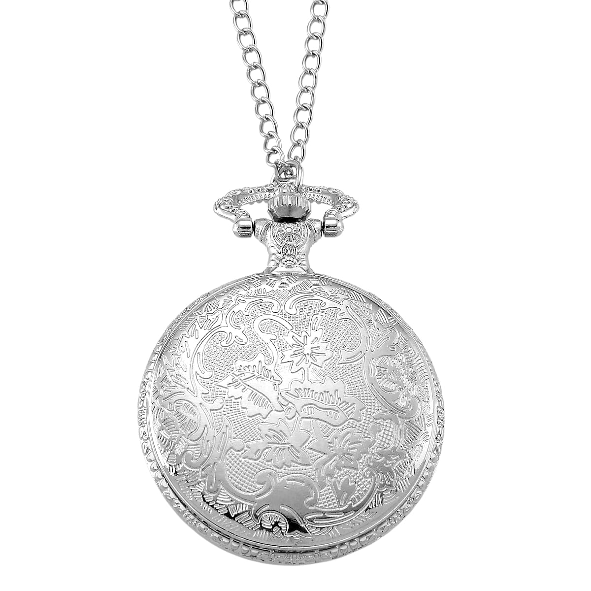 Strada Yellow Tigers Eye Japanese Movement Rose Pattern Watch in Silvertone 5.00 ctw image number 5