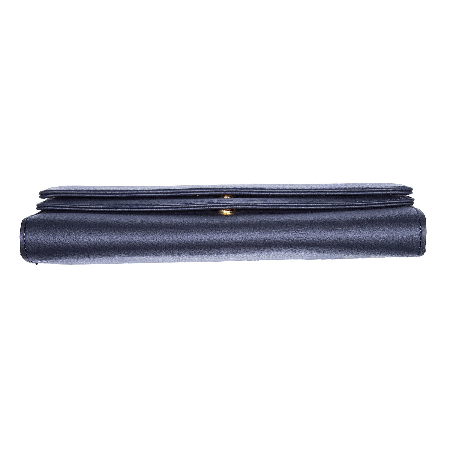 Passage Black Faux Leather 2 Flap Wallet
