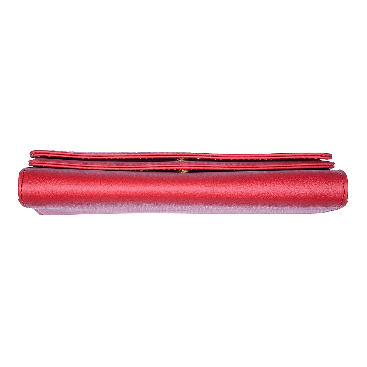 Passage Red Faux Leather 2 Flap Wallet image number 5