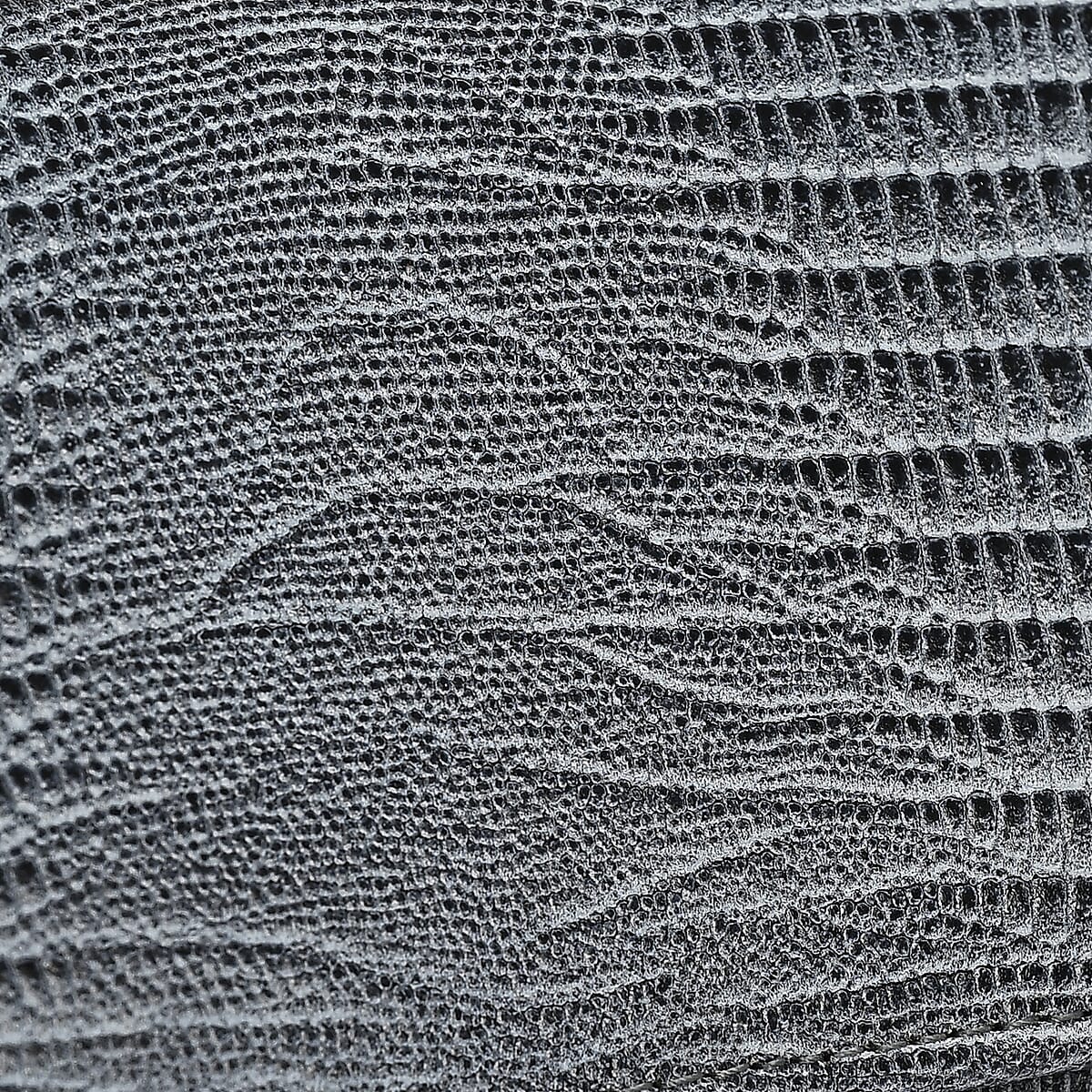 Tamsy Gray Lizard Print Genuine Leather with RFID Wallet image number 8