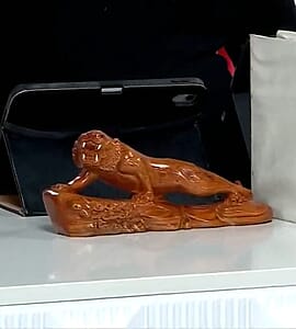 Livmore Tiger Wooden Sculpture 11.81 Inches