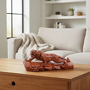 Livmore Tiger Wooden Sculpture 11.81 Inches