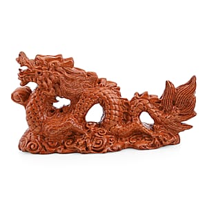 Livmore Dragon Wooden Sculpture 11.81 Inches