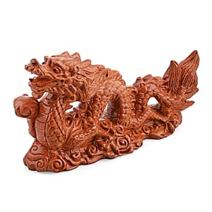 Livmore Dragon Wooden Sculpture 11.81 Inches