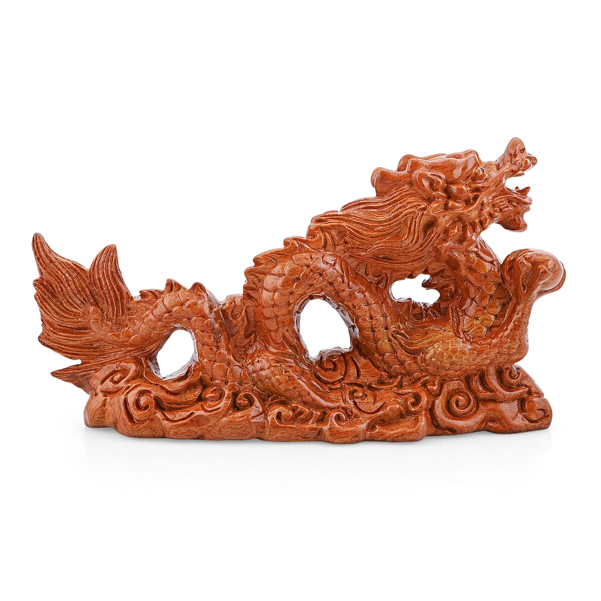 Livmore Dragon Wooden Sculpture 11.81 Inches image number 3