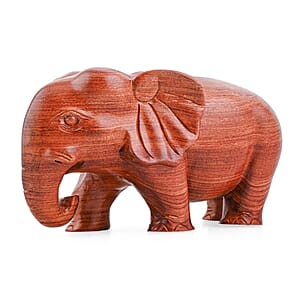 Livmore Elephant Wooden Sculpture 11.81 Inches