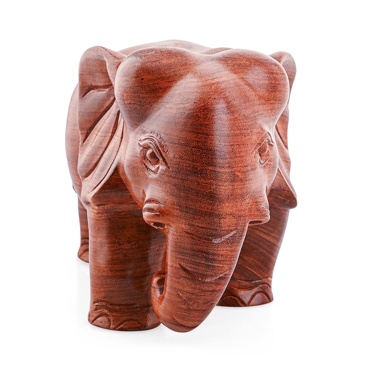 Livmore Elephant Wooden Sculpture 11.81 Inches image number 5