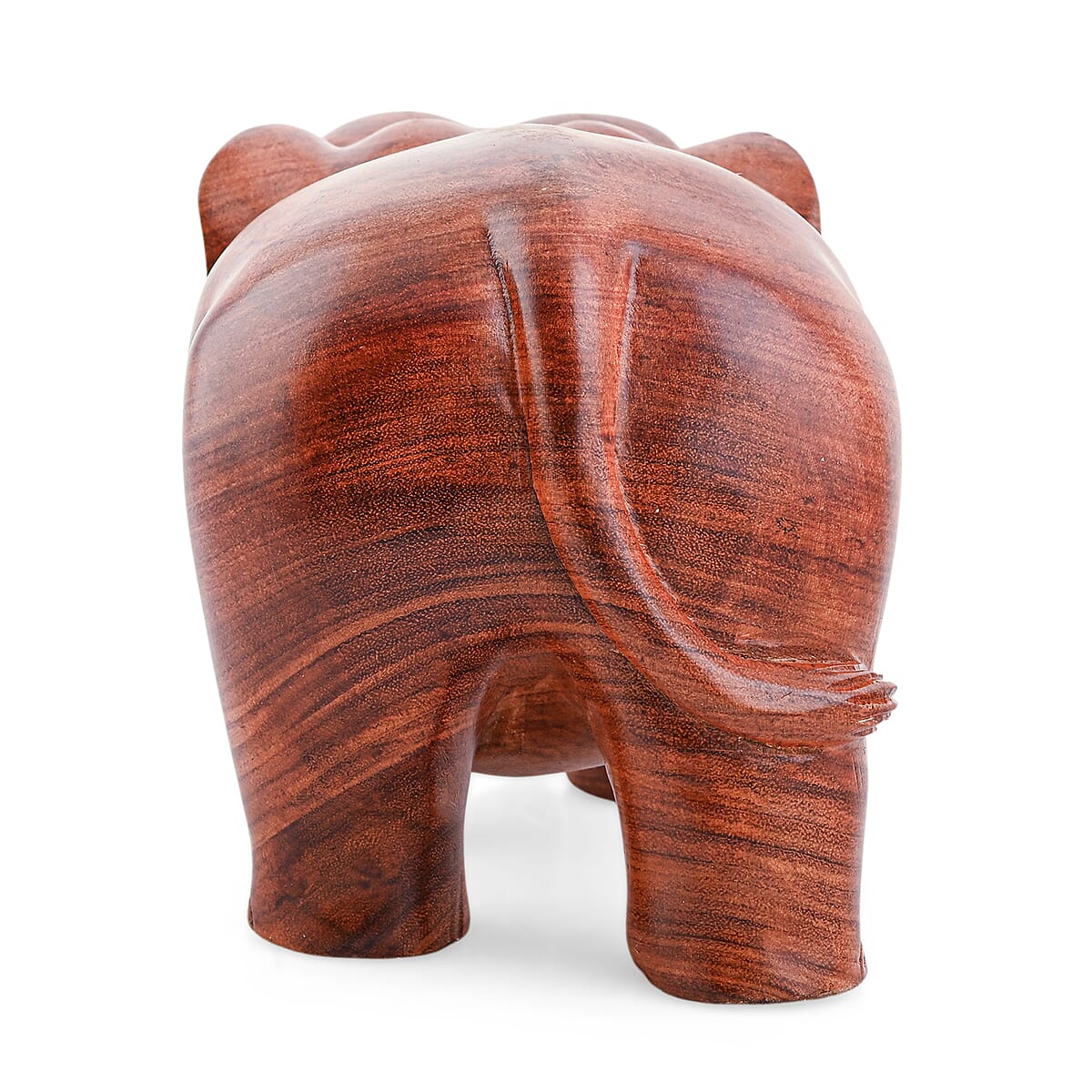 Livmore Elephant Wooden Sculpture 11.81 Inches image number 6