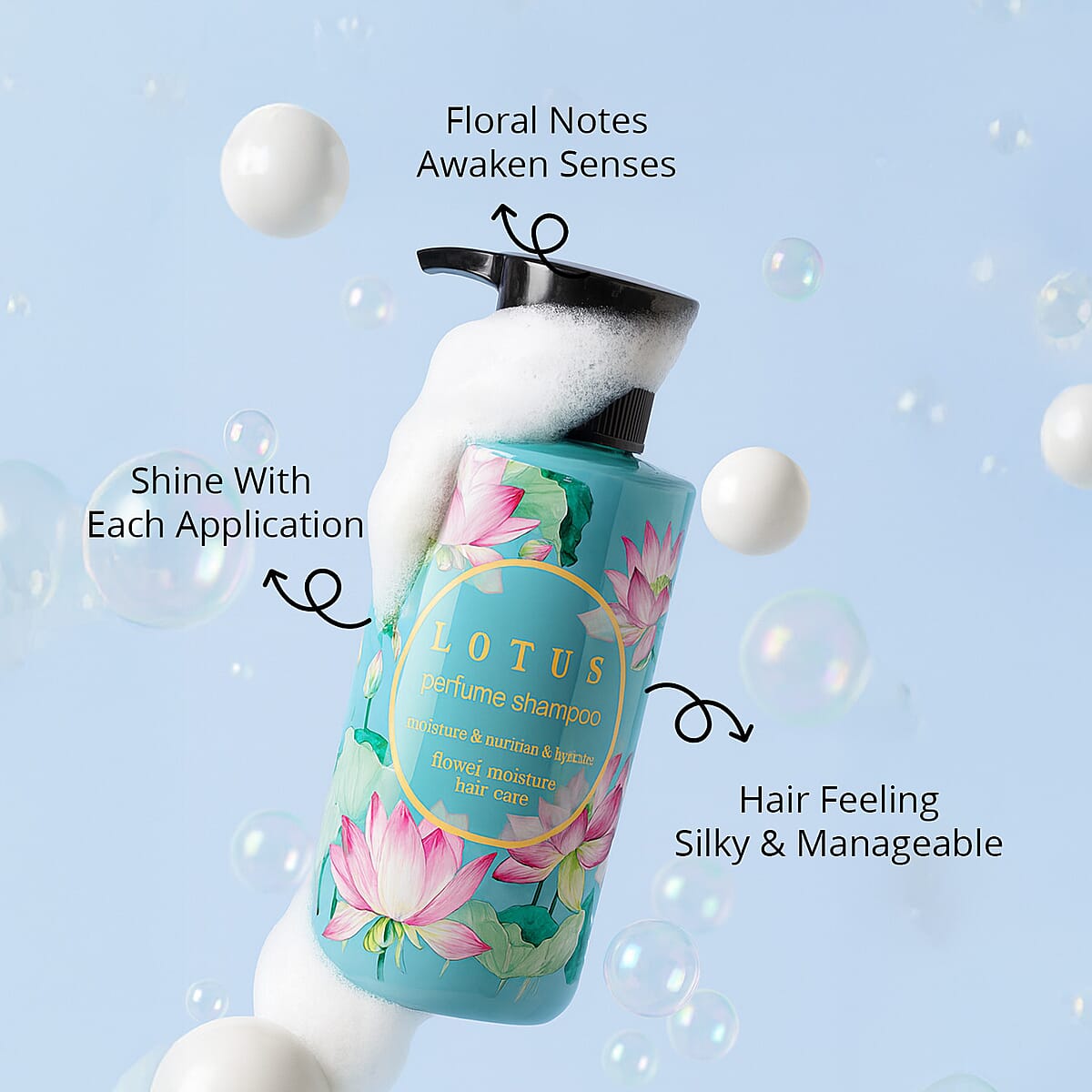 Jigott Lotus Perfume Shampoo (16.9oz) image number 4