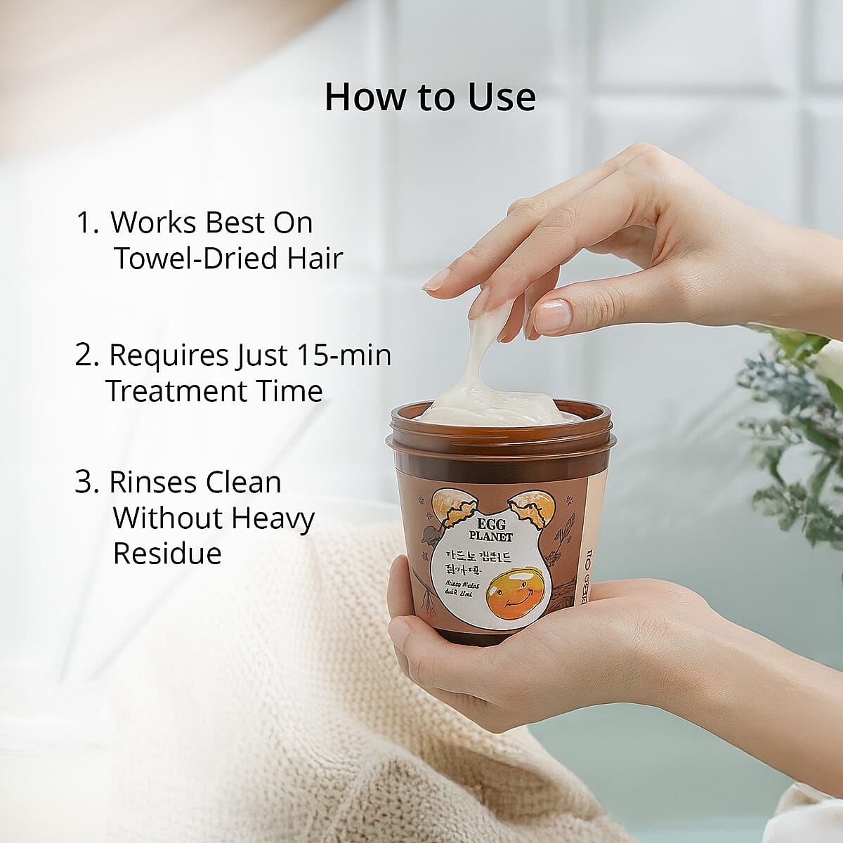 Daeng Gi Meo Ri Egg Planet Argan Hair Pack (6.7oz) image number 3