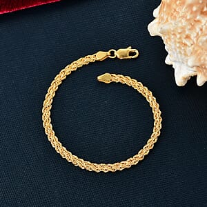 Double Row Rope Bracelet in 22K Yellow Gold (7.25 In) 4.70 Grams