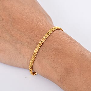 Double Row Rope Bracelet in 22K Yellow Gold (7.25 In) 4.70 Grams