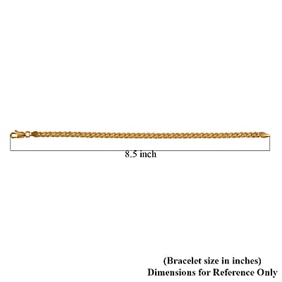 Double Row Rope Bracelet in 22K Yellow Gold (7.25 In) 4.70 Grams